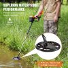 VEVOR Metal Detector for Adults & Kids, 8 Inch Waterproof Search Coil with High Accuracy Pointer Display, Adjustable 38''-49'' Gold Detector