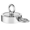 1400 LBS Strong Fishing Magnet Kit Double Sided Pull Force and Rope Carabiner