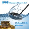 Professional Metal Detector Set Gold Finder for Adults Beginners with 10.04In Waterproof Coil LCD Display All Metal DISC PP Mode Foldable Shovel Headp