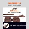 VEVOR Tool Belt, 22 Pockets, Adjust from 29 Inches to 54 Inches, Premium PU Heavy Duty Tool Pouch Bag, Detachable Tool Bag for Electrician, Carpenter