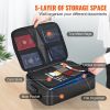VEVOR Fireproof Document Box, Fireproof Document Bag with Lock 2000¬∞F, 3-layer Fireproof and Waterproof File Box 14.17x10.63x4.13 inch with Zipper