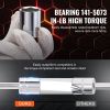 VEVOR Mechanics Tool Set and Socket Set, 1/4" 3/8" 1/2" Drive Deep and Standard Sockets, 205 Pcs SAE and Metric Mechanic Tool Kit with Bits