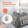 2000 LBS Strong Fishing Magnet Kit Single Sided Pull Force and Rope Carabiner