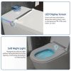 One Piece Smart Toilet With Built-In Bidet, 1.28 GPF Bidet Toilet With Heated Seat Warm Wash, Elongated Bidet Toilet With Self-Clean