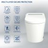 One Piece Smart Toilet With Built-In Bidet, 1.28 GPF Bidet Toilet With Heated Seat Warm Wash, Elongated Bidet Toilet With Self-Clean