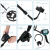 Professional Metal Detector Set Gold Finder for Adults Beginners with 10.04In Waterproof Coil LCD Display All Metal DISC PP Mode Foldable Shovel Headp