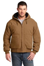 CornerStone Washed Duck Cloth Insulated Hooded Work Jacket CSJ41 (Color: Duck Brown, size: 4XL)