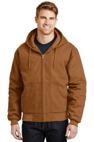 CornerStone Duck Cloth Hooded Work Jacket J763H (Color: Duck Brown, size: 2XL)